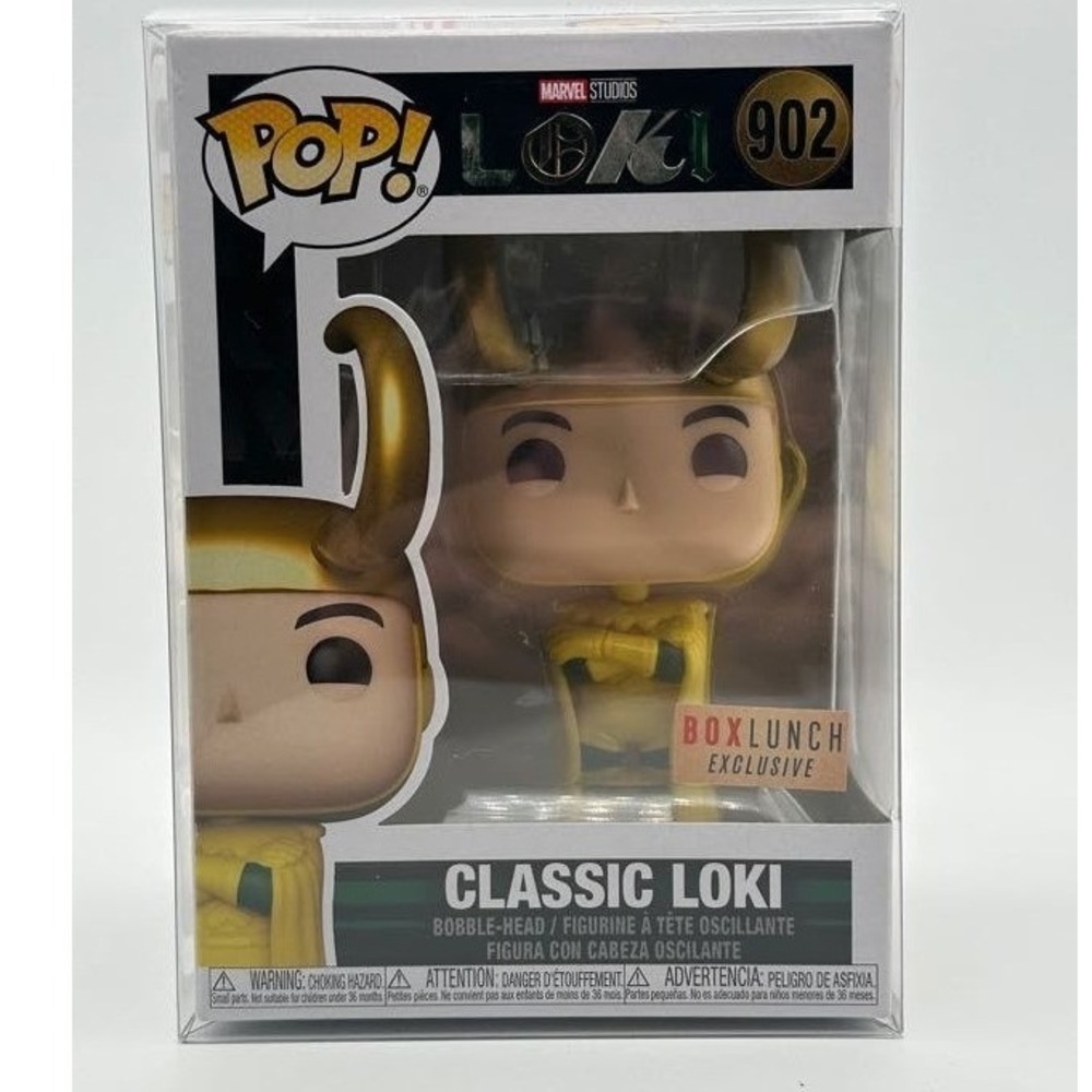 Funko Pop! Vinyl Marvel Classic Loki #902 BoxLunch Exclusive in Pop Protector - Picture 2 of 11